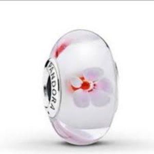 PANDORA Floral Murano Glass Charm